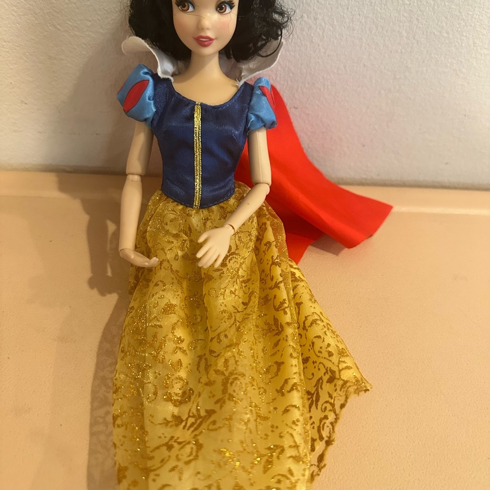 Princess Doll with Blue and Gold Dress
